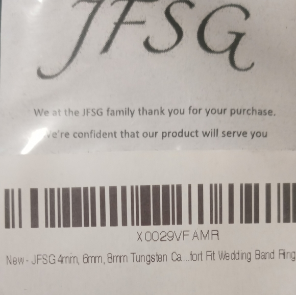 Tungsten carbide Wedding band size,12.5 comfort fit. Polished - Picture 8 of 9